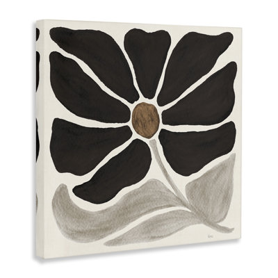Art mural moderne sur toile à fleurs neutres par Véronique Charron