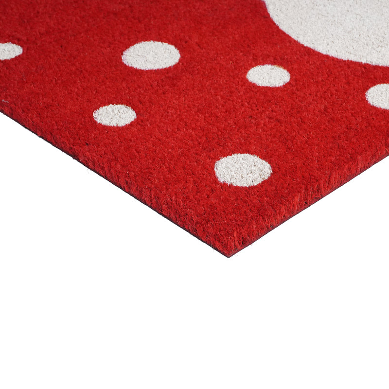 Tapis d'entrée pour l'extérieur enneigé 36 po x 24 po Snowman