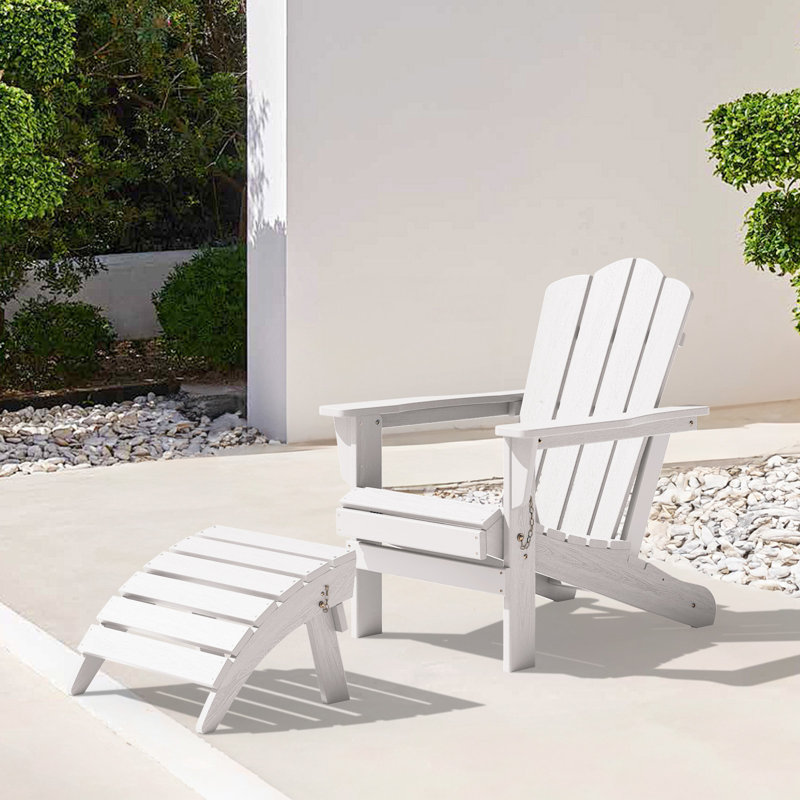 Repose-pieds Wolir Classic Adirondack, Blanc