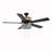 52"W Satin Nickel Double Lit Ceiling Fan-930082857
