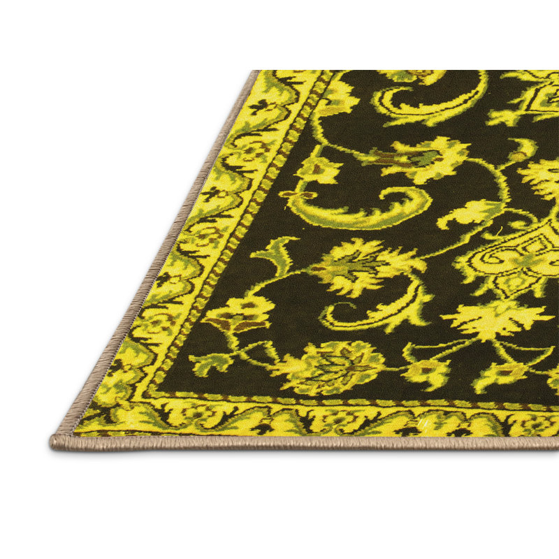 Mashawnda Washable Oriental Indoor Rug, Rectangle 2' x 3'