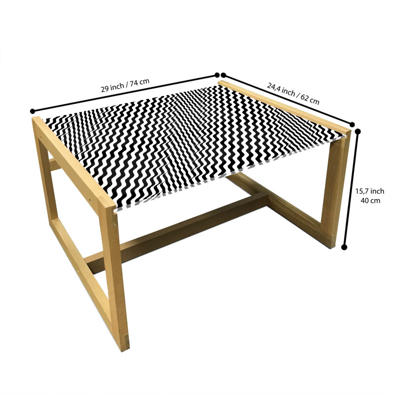Iivi Sled Coffee Table, 40cm H x 74cm W x 62cm D