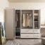 Garde-robe d'angle en forme de L