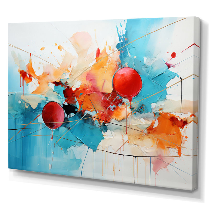 Collage symphonie II sur toile, H 16 po x l 32 po x P 1 po, Toile tendue