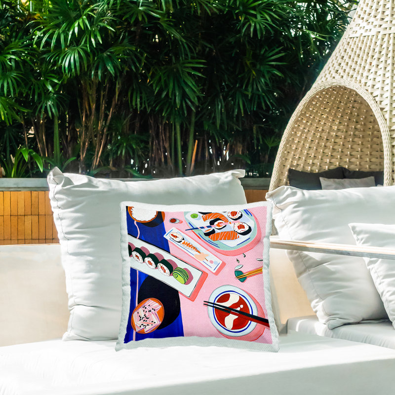 Conception de coussin d'extérieur imprimé Vibrant