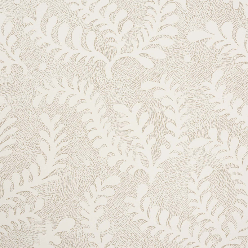 Etched Fern Wallpaper, Natural
