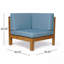 Fauteuil d'angle, bleu-1870855898