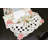 Red Embroidered Sequin Candy Cane Holly Ribbon Cutwork Table Runner-1413559303-1413559302