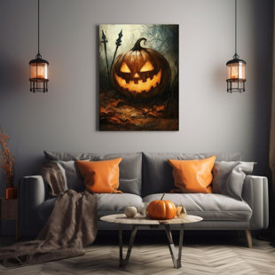 Art mural 24 po x 36 po Jack-O'-Lantern