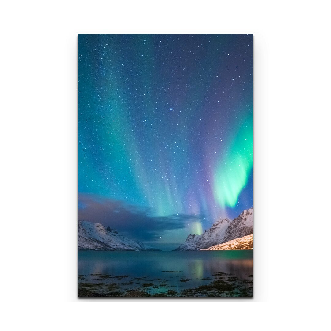 Leinwandbild Polarlichter in Norwegen