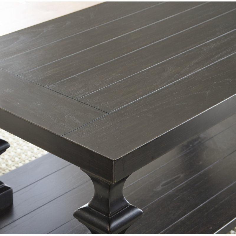 Round Handwoven Abaca Drum Coffee Table, Ebony Brown