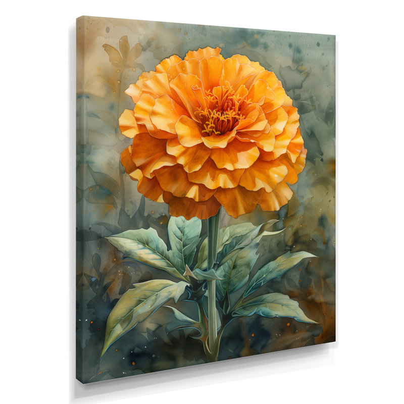 Orange orange, souci doré - souci, impression d'art mural, H 30 po x l 40 po, Toile tendue