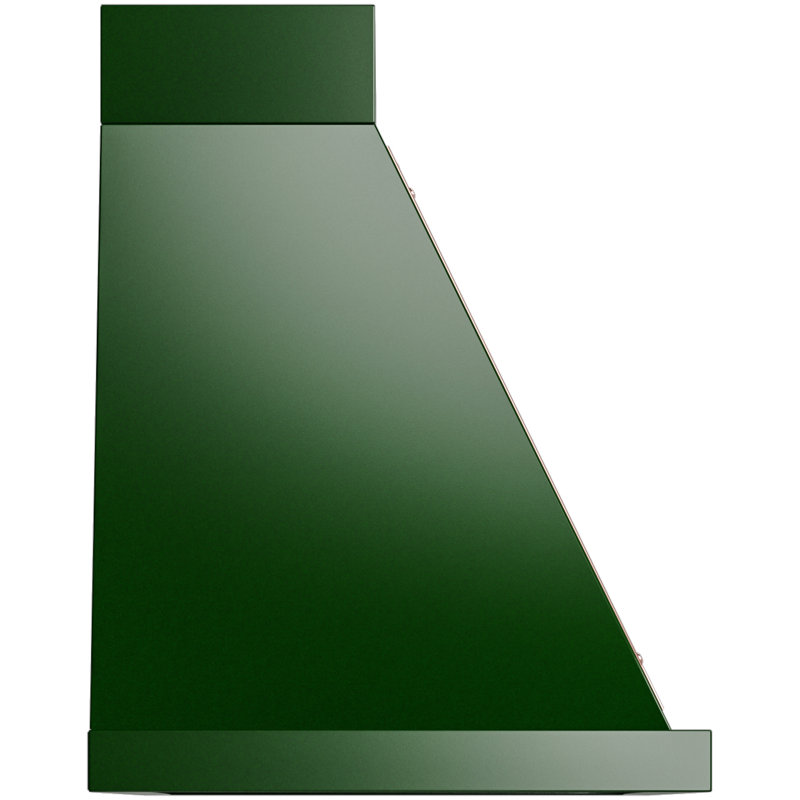 ILVE Nostalgie II Series Noblesse 40 inch Wall Mount Range Hood with 600 CFM, Emerald Green/Copper