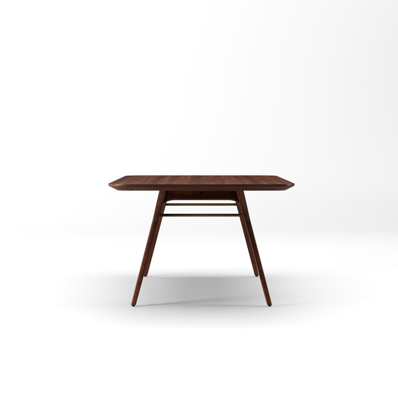 Ren Walnut Wood Dining Table, 28.74" H x 43.31" W x 82.68" L