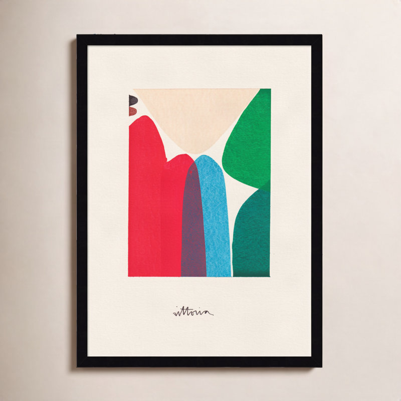 Olav The Mountains We Move in Our Minds par - encadré, impression, L 19 po x H 25 po x P 1 po, Cadre noir