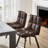 Faux Leather Upholstered Swivel Dining Armchairs (Set of 2)-409908240-409905497