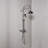 Exposed Shower System 36" Wall Mounted with 7" Center, Handshower & Lever/Cross Handles-134225848