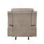 Luxueux fauteuil berçant inclinable brun moelleux et confortable-283739684