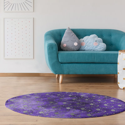 Chenille Polka Dots Indoor Rug