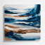 Aquarelle paysage 35, art mural en métal brun-810339752