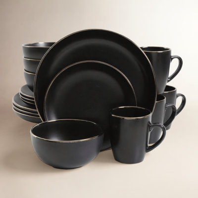 Gibson Home Rockaway Round Stoneware Dinnerware
