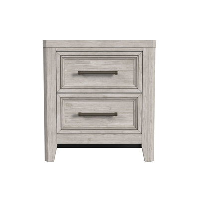 Jemma 2-Drawer Solid Wood Nightstand
