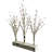 Battery Operated W/Timer Illuminated Pip Berry Tree Centerpiece Lighted Three Trees Tabletop LED Lights