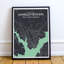 Charlottetown City Map - impression d'art graphique-31734481