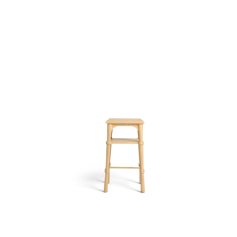 Peony Side Table, White Oak