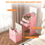 Coiffeuse et tabouret, ensemble de coiffeuse multifonctionnel 3-en-1, comprenant trois modes d'éclairage, un miroir HD, deux tiroirs coulissants et un tabouret de rangement caché.-520064919