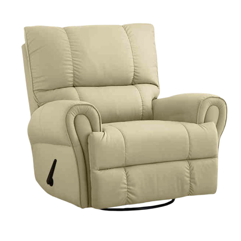 Fauteuil inclinable Enrrique, Similicuir beige