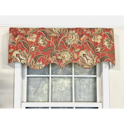 Cotton Paisley Pointed Window Valance