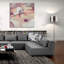  «Mauve Facets» par Silvia Vassileva, art mural en verre acrylique, 36 po x 36 po-1534330763