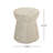 Outdoor Travertine Concrete Side Table