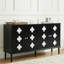Buffet décoratif 4 portes l 61,4 "en forme de pétale