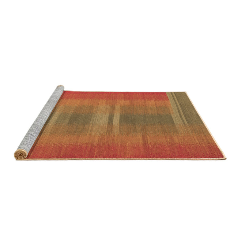 Washable Abstract Indoor Rug, Round 8'