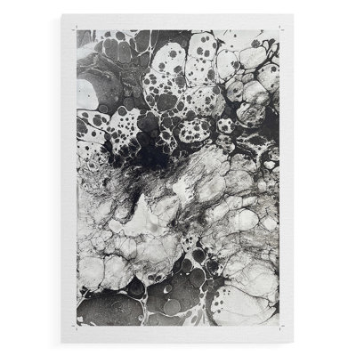 Marbling IX -Canvas Print Only - NOT FRAMED