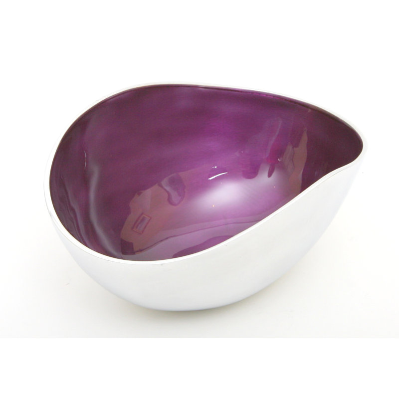 17 Stories Granton Aluminum Serving Bowl, Purple, 11cm H X 15cm W X 7cm D