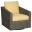 Michael Weiss Meadows Swivel Patio Armchair with Cushions-1232805208