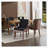Bronze Nail Head Upholstered Side Dining Chair-1272300276