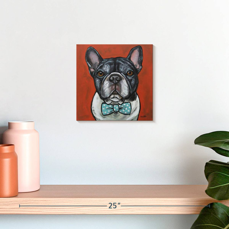 Crowle Frenchie Louie, H 10 po x l 10 po