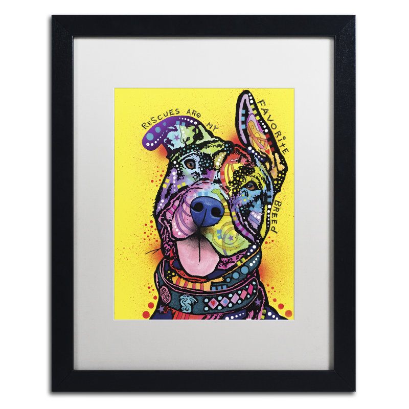 « my favori races », impression sur toile encadrée, H 20 po x l 16 po x P 0,5 po, Blanc