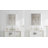 Recessed Or Surface Wall Mount Bathroom Medicine Cabinet With Adjustable Glass Shelves-126374941-126374939