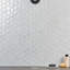 Carreau de mosaïque mural hexagonal en verre poli l 10,82 po x l 12,59 po Divine (0,94 pi2 / chaque)-90702214