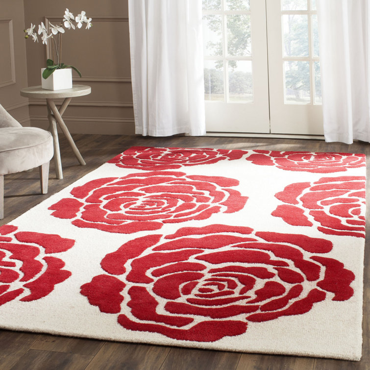 Cannen Hand Tufted Wool Floral Rug