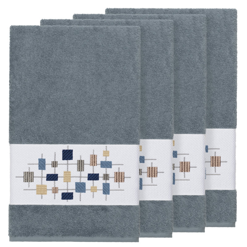 Khloe Turkish Cotton Midweight Bath Towel, Teal