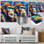 Pop Art Agile Monkey Portrait II - animaux, reproduction d'art murale en métal, singe-723784365