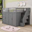 Lit mezzanine double avec tiroirs Jebidiah Kids-1540473648