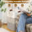 Laundry Hamper 96L Extra Large Laundry Basket, Woven Blanket Basket, Cotton Woven Storage Hamper With Handles For Living Room, Large Baskets For Pillows, Blankets, Clothes-Gradient Yellow