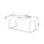 Bureau rectangulaire en bois manufacturé brun-1424688555